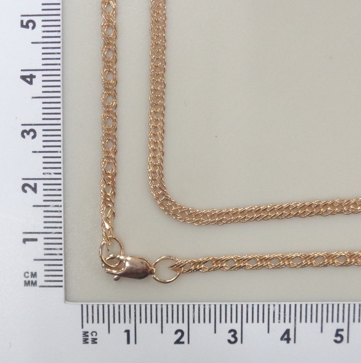 Серебряная цепь плетение "Тройной ромб"